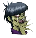 😏 emoji Gorillaz Telegram sticker 12 of 33