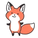 😐 emoji ➣Q Red Fox 🦊 @QStickers 🦊 Telegram sticker 12 of 20