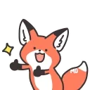 😃 emoji ➣Q Red Fox 🦊 @QStickers 🦊 Telegram sticker 8 of 20