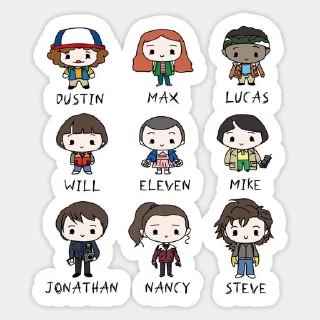 🌟 emoji ❤️Stranger🎀 Things 💗 Telegram sticker 17 of 36