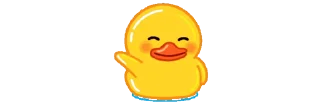 👋 emoji mini Duck @MyPl4ylist Telegram sticker 5 of 46