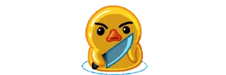 🔪 emoji mini Duck @MyPl4ylist Telegram sticker 16 of 46