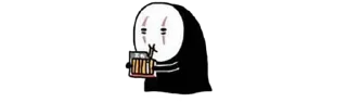♟ emoji Kaonashi ♟ @MYpl4ylist Telegram sticker 3 of 26