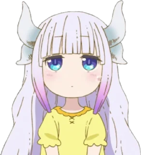 😕 emoji Kanna Chan Telegram sticker 2 of 13