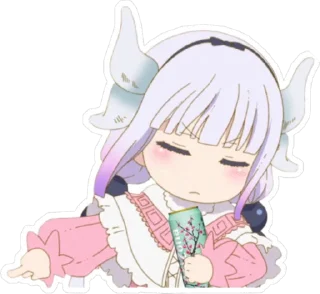 😌 emoji Kanna Chan Telegram sticker 4 of 13