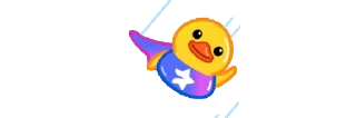 😐 emoji 'Mini Duck | @iStickerLand, Telegram sticker 7 of 46