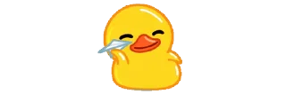 😐 emoji 'Mini Duck | @iStickerLand, Telegram sticker 23 of 46
