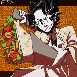 😆 emoji стикеры тнб с артами Черта Telegram sticker 16 of 120