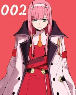 Sticker from zero two mood