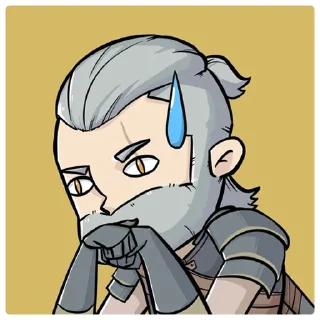 😓 emoji Wiki Witcher Stickers Telegram sticker 2 of 40