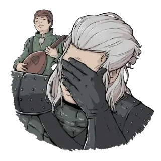 😣 emoji Wiki Witcher Stickers Telegram sticker 6 of 40