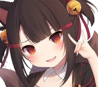 🤟 emoji Anime Girls By Dobryak Telegram sticker 7 of 75