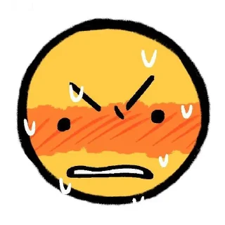 😠 emoji Cursed Emojis by @xxxcVwrKtuid Telegram sticker 17 of 84
