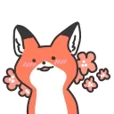 🥺 emoji ➣Q Red Fox 🦊 @QStickers 🦊 Telegram sticker 9 of 20