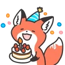 🍭 emoji ➣Q Red Fox 🦊 @QStickers 🦊 Telegram sticker 19 of 20