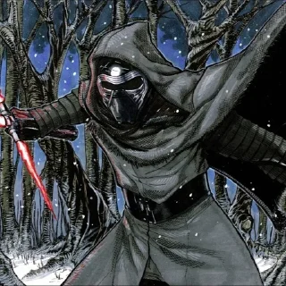 😂 emoji Kylo Ren ( By : @The_Phantom_Menace) Telegram sticker 17 of 39