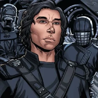 😐 emoji Kylo Ren ( By : @The_Phantom_Menace) Telegram sticker 16 of 39