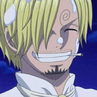 🎷 emoji ◈『 sanji 』◈ @ka_anime_sticker Telegram sticker 7 of 100