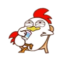 😋 emoji Chicken Telegram sticker 6 of 23