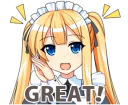 😁 emoji Maid Girlfriend Telegram sticker 21 of 41