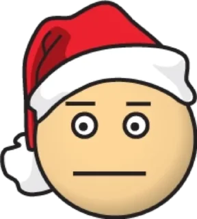 😐 emoji Красная шапка @modnyashki_vip Telegram sticker 18 of 25