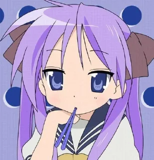 🌟 emoji ⭐┆ Kagami Hiiragi ٭ @KesitoMania Telegram sticker 10 of 120
