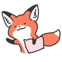 😴 emoji ➣Q Red Fox 🦊 @QStickers 🦊 Telegram sticker 18 of 20