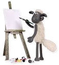 Sticker from Shaun the Sheep