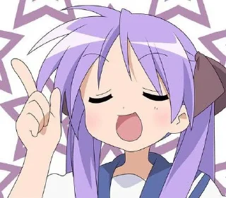 🌟 emoji ⭐┆ Kagami Hiiragi ٭ @KesitoMania Telegram sticker 14 of 120