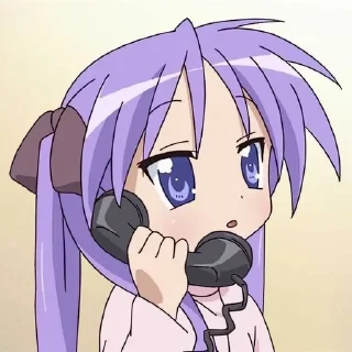 🌟 emoji ⭐┆ Kagami Hiiragi ٭ @KesitoMania Telegram sticker 18 of 120