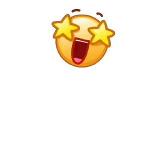 🤩 emoji Cute emoji - @Gatta_Strafatta Telegram sticker 24 of 81
