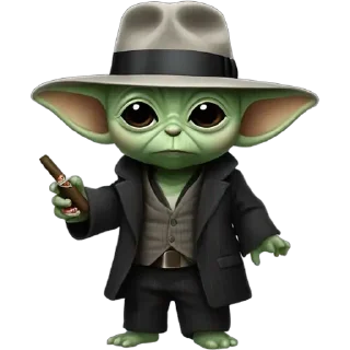 😎 emoji Baby Yoda Telegram sticker 19 of 27