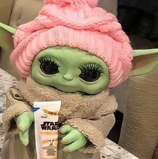 😊 emoji Baby Yoda Telegram sticker 1 of 27