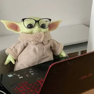 🤓 emoji Baby Yoda Telegram sticker 24 of 27