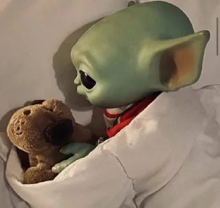 😴 emoji Baby Yoda Telegram sticker 10 of 27
