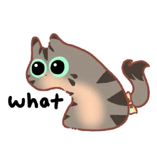 ❓ emoji Blob Cat! 🏳️‍🌈 Telegram sticker 24 of 27