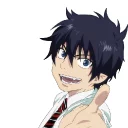 😉 emoji Rin Okumura Telegram sticker 13 of 20
