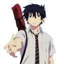 🙃 emoji Rin Okumura Telegram sticker 14 of 20