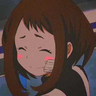 😅 emoji Очако Урарака Telegram sticker 24 of 50
