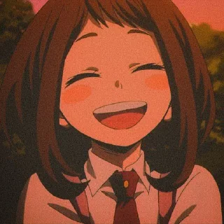 😄 emoji Очако Урарака Telegram sticker 17 of 50
