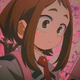 😶 emoji Очако Урарака Telegram sticker 16 of 50