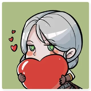 ❤️ emoji Wiki Witcher Stickers Telegram sticker 1 of 40