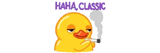 🚬 emoji mini Duck @MyPl4ylist Telegram sticker 15 of 46