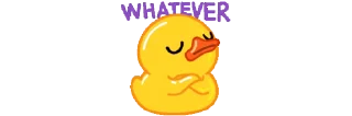 😒 emoji mini Duck @MyPl4ylist Telegram sticker 11 of 46