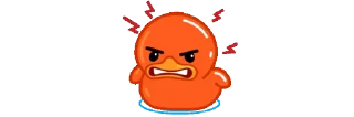 😡 emoji mini Duck @MyPl4ylist Telegram sticker 8 of 46