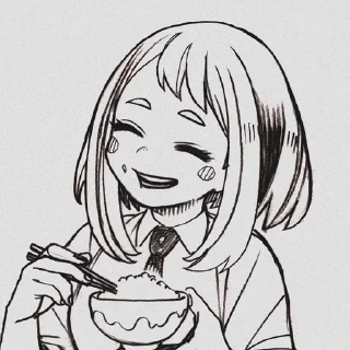 🌟 emoji Ochako Uraraka ◈ @KesitoMania Telegram sticker 22 of 120