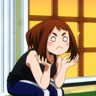 🌟 emoji Ochako Uraraka ◈ @KesitoMania Telegram sticker 11 of 120