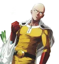 🙁 emoji Saitama Telegram sticker 7 of 24