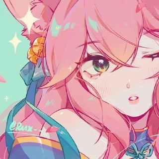 🦊 emoji ♫⃝⬤◯ Ahri // @KesitoMania Telegram sticker 13 of 119