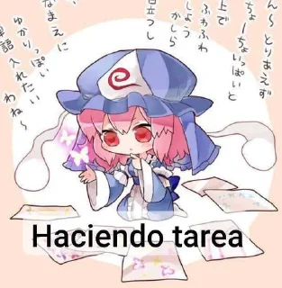 🌟 emoji 🪭 ༅ Yuyuko Saigyouji ⊹ @KesitoMania Telegram sticker 11 of 101